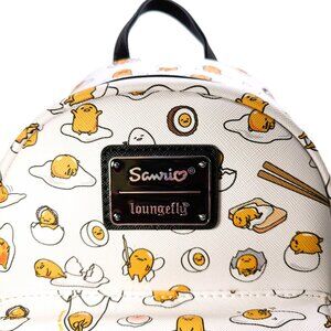Cute Gudetama the Lazy Egg Loungefly Sanrio Mini Backpack Kawaii Ramen Anime NEW